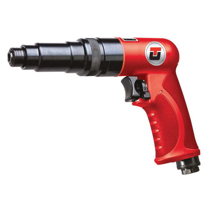 UT&trade; UT8962-17 Inline Pneumatic Screwdriver, 1/4 in Chuck, 5 to 30 in-lb Torque, 4 cfm Air Flow, 90 psi, Adjustable Straight/Auto Shut-Off Clutch, 30 in-lb Max Working Torque, 16 cfm Short Run Air Consumption