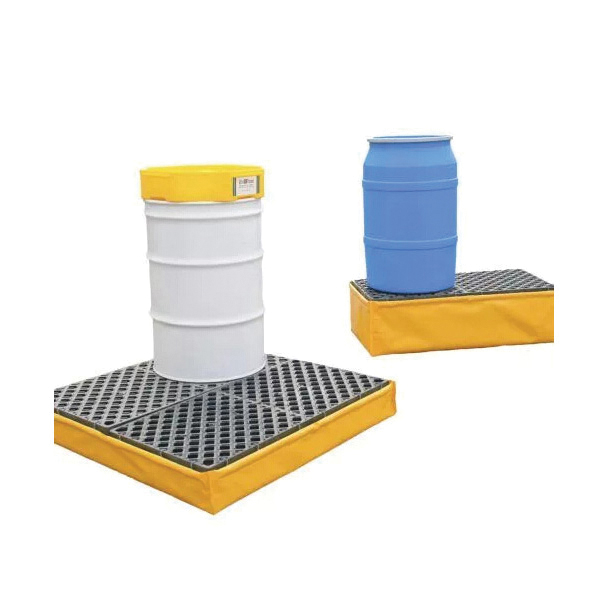 UltraTech 1340 Ultra-Spill Pallet&reg; Flexible Spill Pallet, 2 Drums, 66 gal Spill, 1200 lb Load, Polyethylene
