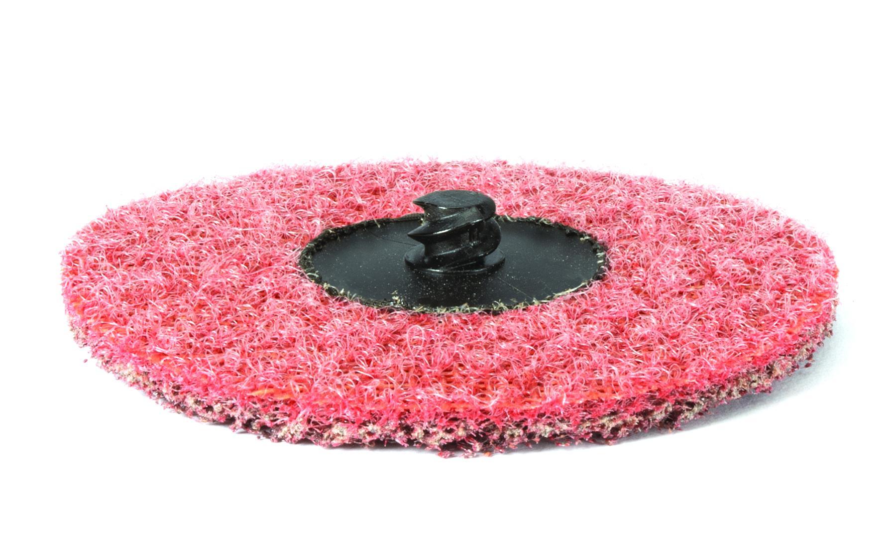 United Abrasives-SAIT Sait-Lok-R&trade; 77306 Heavy Duty Non-Woven Abrasive Disc, 2 in Dia, Coarse Grade, Aluminum Oxide Abrasive, Screw Threaded Hub Attachment