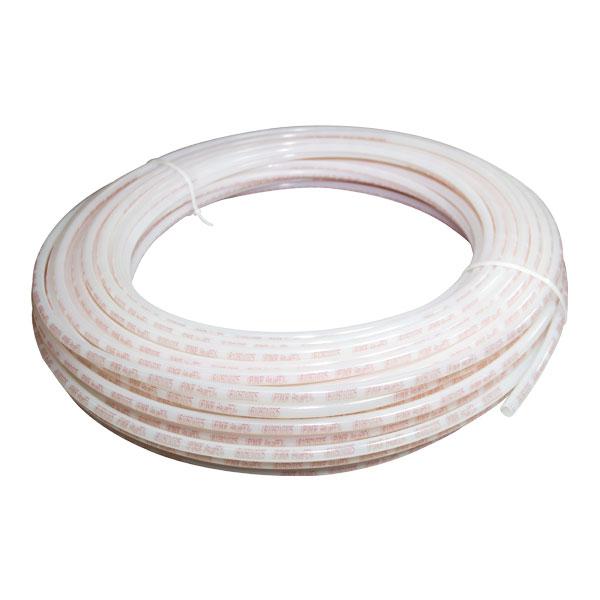 Uponor F4240750 AquaPEX® Coil Tubing, 3/4 in Nominal, 0.671 in Dia Inside x 0.875 in Dia Outside x 100 ft L, White/Red, Engel Process, Crosslinked Polyethylene, Domestic