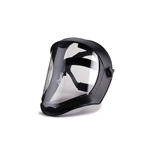 product Wise Supply KL3M-HARDHAT PPE Hard Hat Style Faceshield, Clear, Durable mask attachment adheres to a variety of hardhats, baseball caps, and face masks for lasting protection