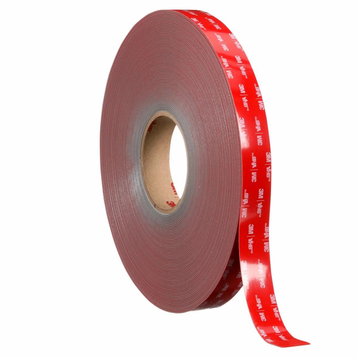 VHB™ 7010535963 4905 Tape, 72 yd L 8 in W, 20 mil THK, Acrylic Adhesive, Foam Backing, Clear