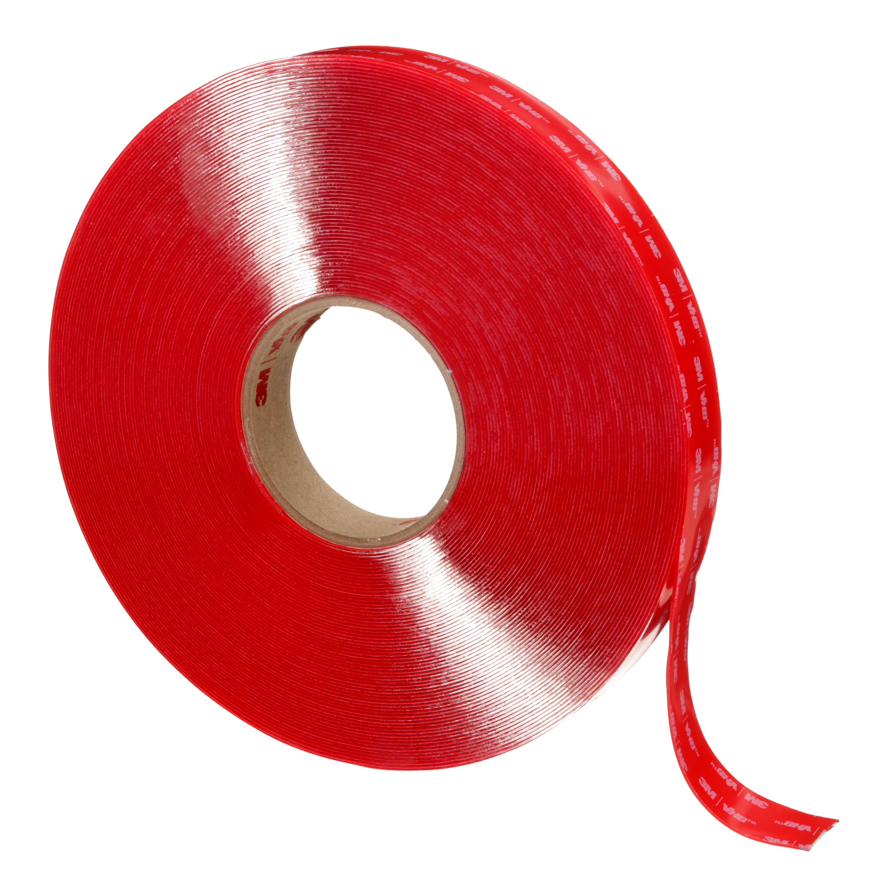 VHB™ 7000028996 4991 Tape, 36 yd L 0.5 in W, 90 mil THK, Acrylic Foam Backing, Gray