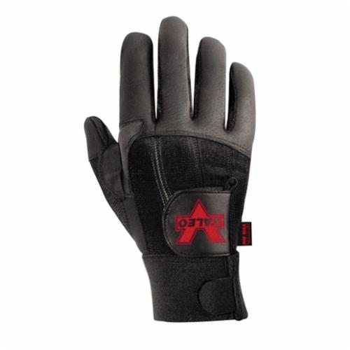 Valeo® VI4872ME V430/VI4872 Anti-Vibration Gloves, M, AV Gel/Leather/Nylon/Polyester, Elastic/Knit Wrist Cuff