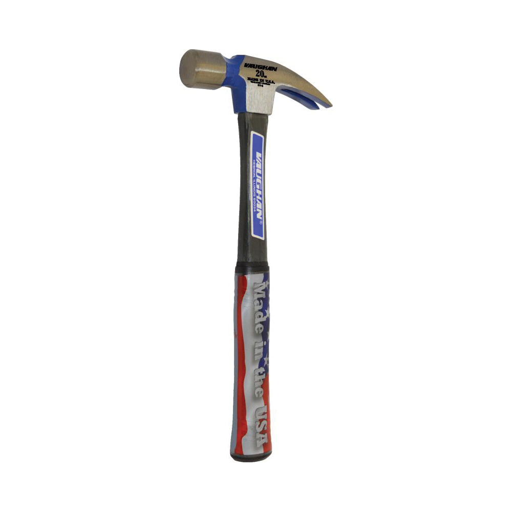 Vaughan&reg; 10508 Rip Hammer, Smooth Face, 20 oz, Solid Fiberglass Handle