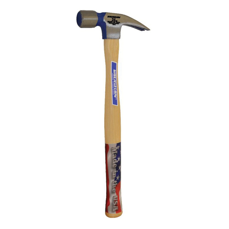 Vaughan&reg; 12320 Framing Hammer, Milled Face, 24 oz, Straight Claw, Hickory Wood Handle