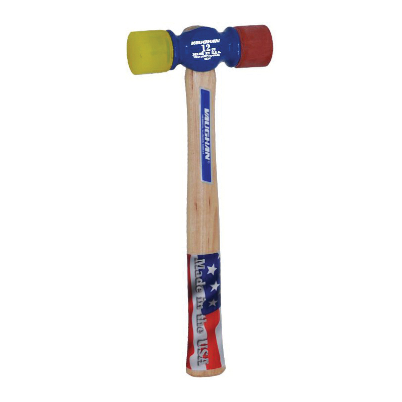 Vaughan&reg; 194-10 Soft Face Hammer, 10 in OAL, 12 oz Forged Steel/Plastic Head