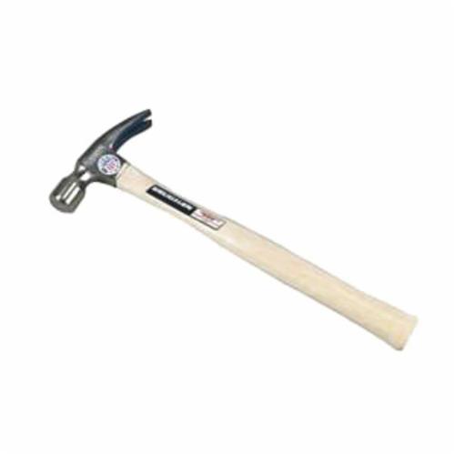 Vaughan® TC016 Ball Pein Hammer, 13-3/4 in OAL, 16 oz Forged Steel Head, Hickory Wood Handle