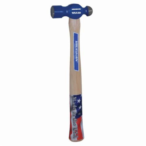 Vaughan® TC2012 Ball Pein Hammer, 12 in OAL, 12 oz Forged Steel Head, Hickory Wood Handle