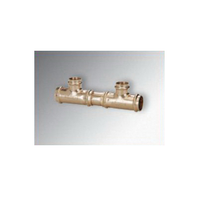 ProRadiant&trade; 12852 Double Pipe Tee, 1 in, Press, Copper