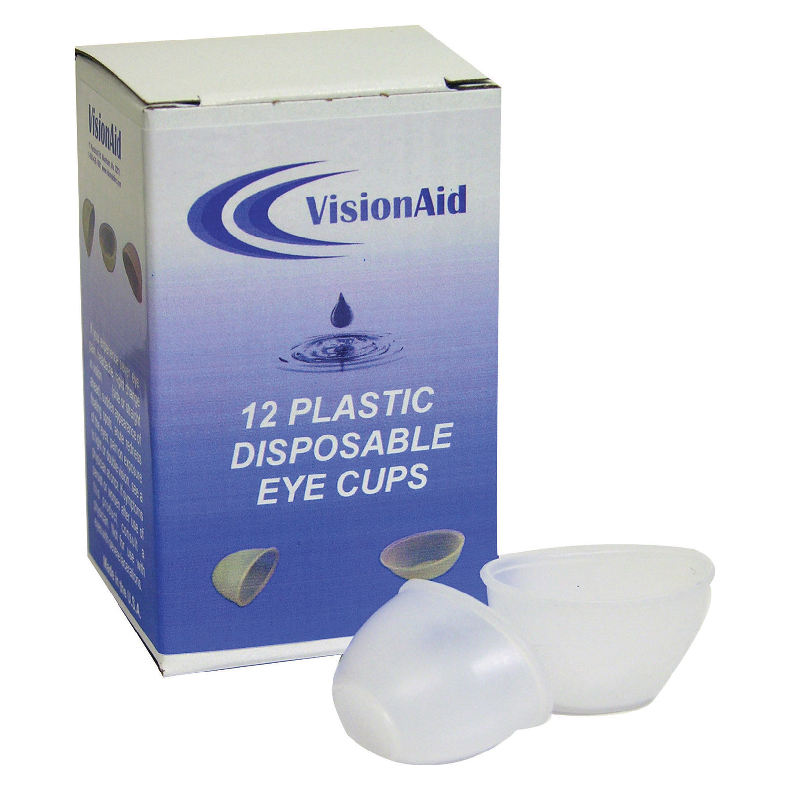 VisionAid&trade; 01008 Sterile Eye Cup, Plastic