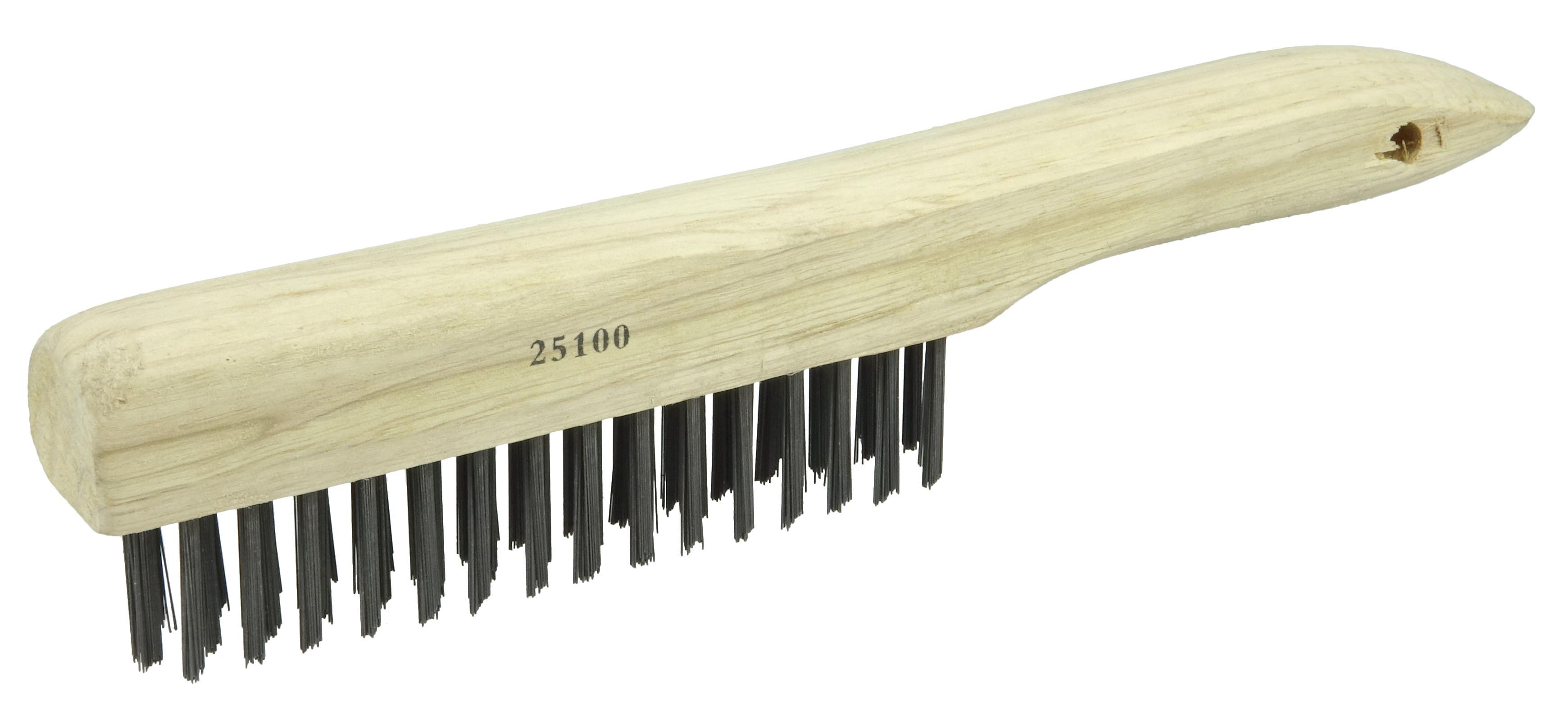 Weiler&reg; 44053 Scratch Brush, 5-1/2 in Brush, 14 in L x 7/8 in W Block, 1-3/16 in L Steel Trim