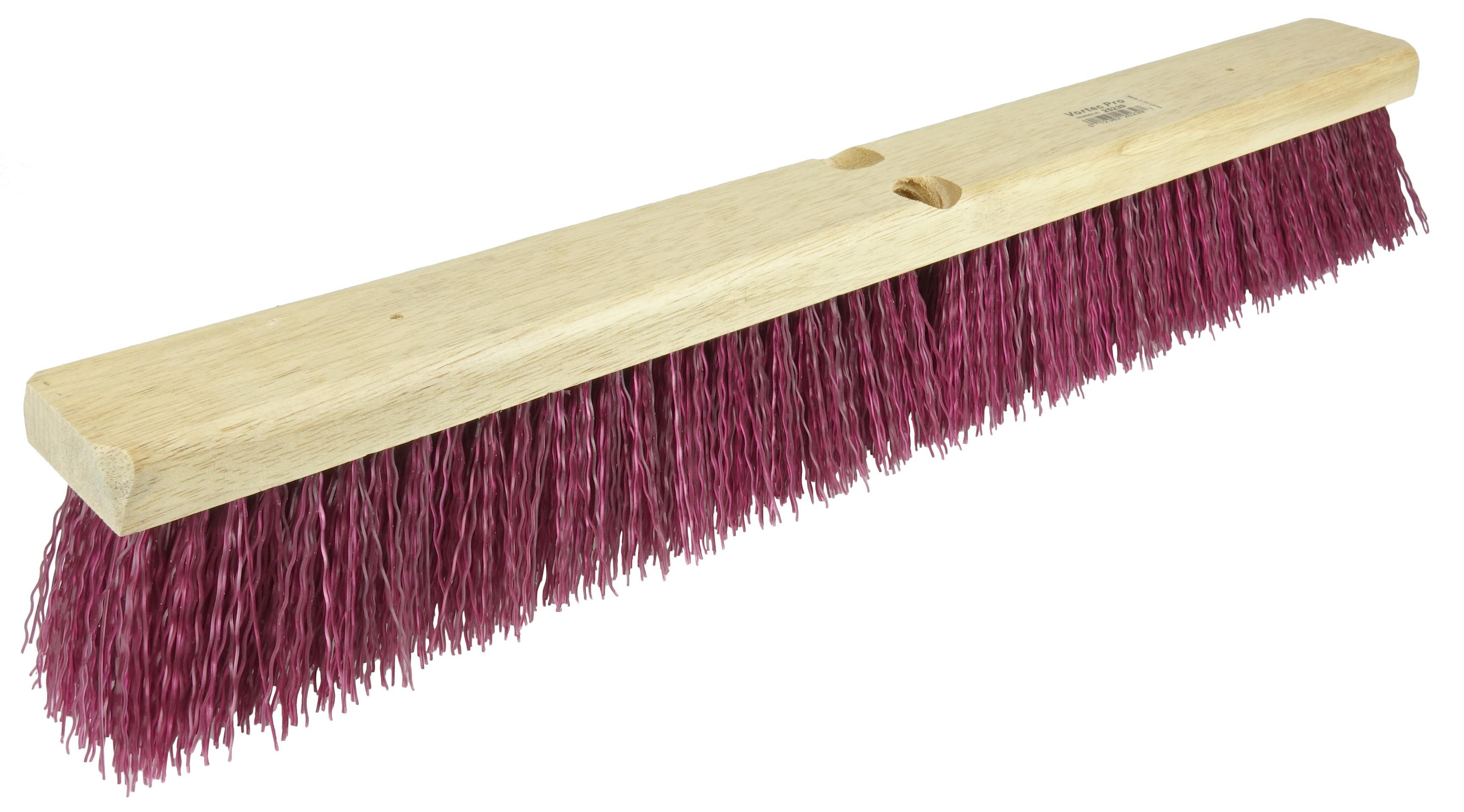 Perma-Sweep™ 42166 Push Broom, 24 in OAL, 3 in L Trim, Medium Sweep Face, Yellow Polypropylene Bristle