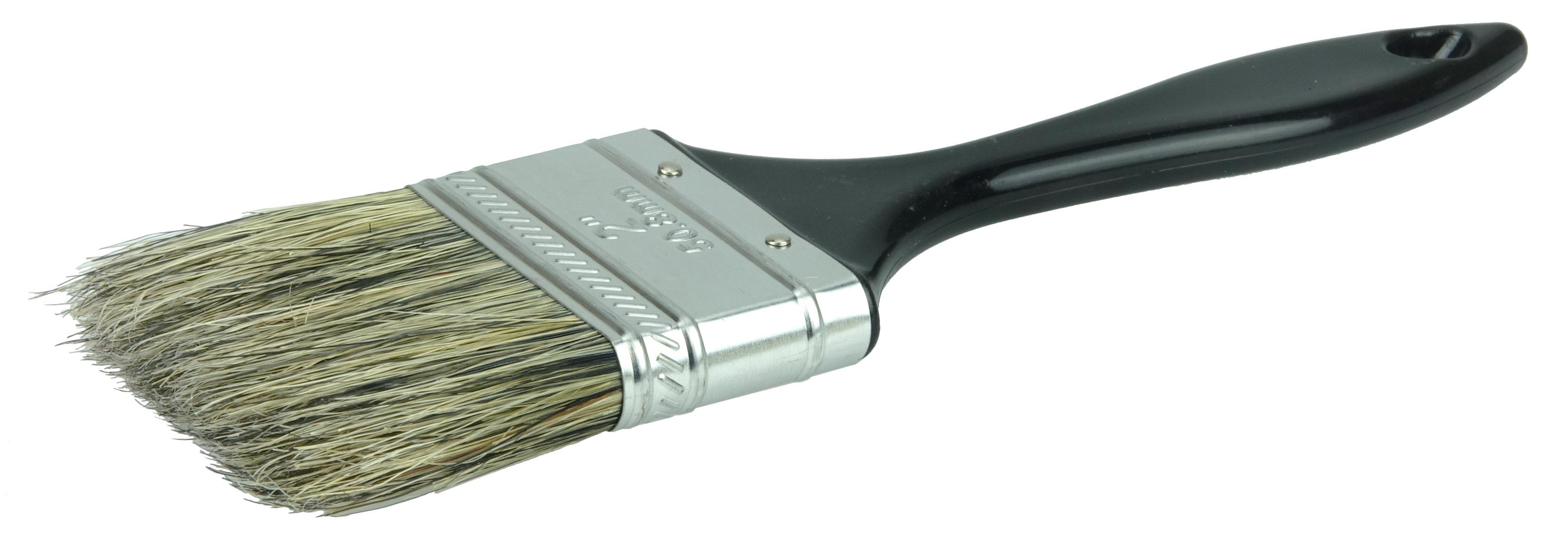 Weiler® 40027 Multi-Purpose Chip and Oil Brush, 1 in China Bristle Brush, Plastic Handle, Latex Paints, Oil Base Paints, Shellac, Varnishes and Water Base Paints