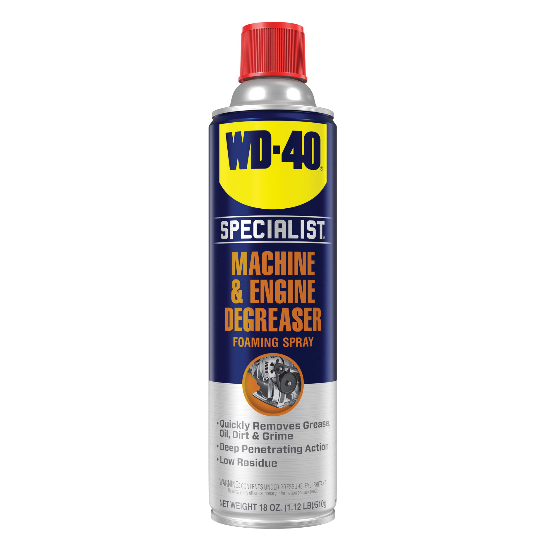 WD-40&reg; Specialist&reg; 01206 Machine and Engine Degreaser, 510 g Aerosol Can, Citrus Odor/Scent, Clear, Liquid Form