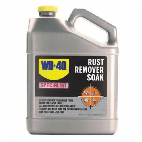 WD-40&reg; SPECIALIST&reg; 300042 Rust Remover Soak, 1 gal Can, Slight Odor/Scent, Clear, Liquid Form