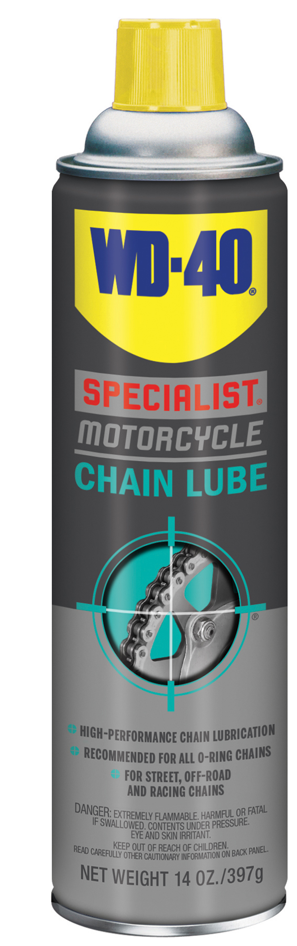 WD-40&reg; Specialist 300310 Specialist Chain Lubricant, 14 oz Container, Turquoise