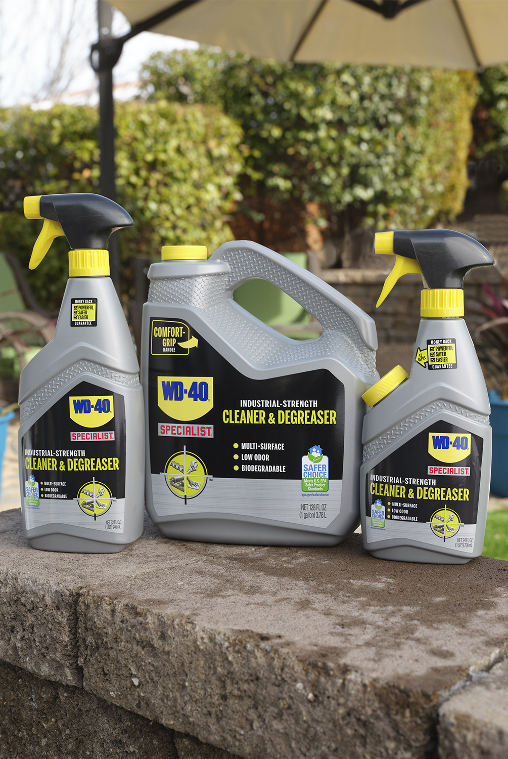 WD-40&reg; Specialist 30034 Industrial Strength Cleaner and Degreaser, 24 oz Container Bottle Container, Pleasant Odor/Scent, Clear, Liquid Form