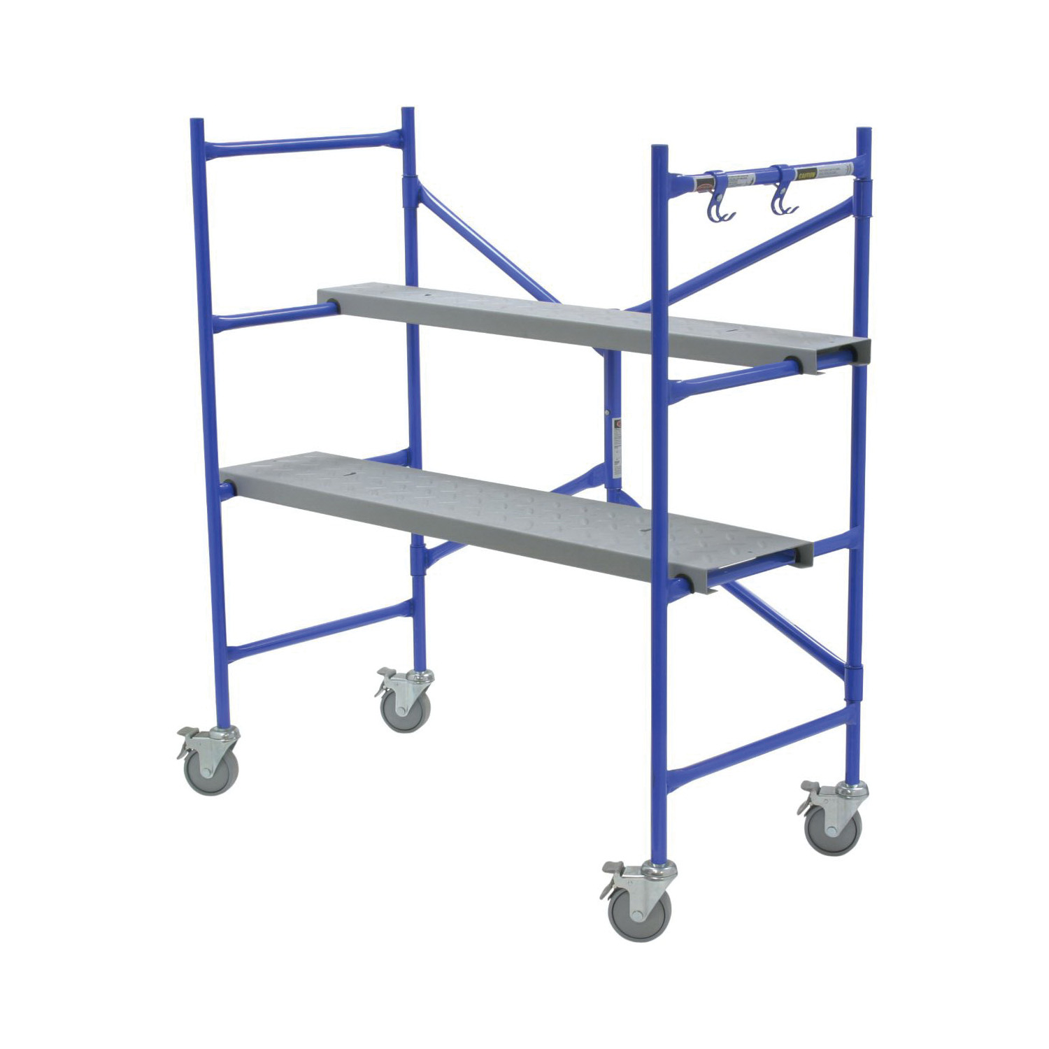 WERNER&reg; PS-48 Portable Scaffold, 25-1/2 in L x 46-1/8 in W x 50-1/8 in H, 500 lb Load, Steel
