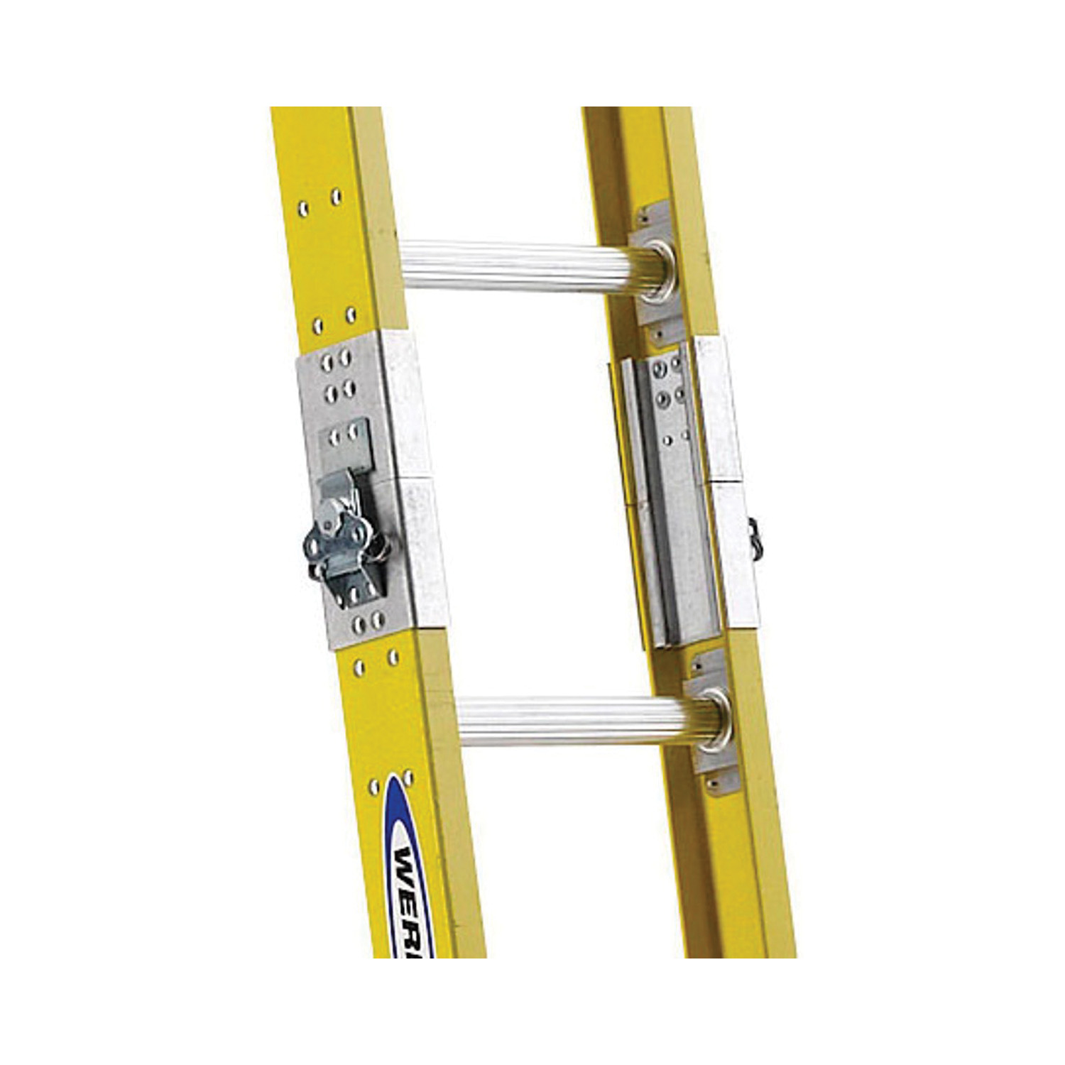 WERNER&reg; S7706-1 Specialty Parallel Sectional Ladder, 6 ft H x 12 in W, 250 lb Load, 6 ft Top Step, Fiberglass