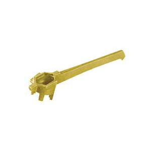 WESCO® 272016 Non-Sparking Standard Drum Plug Wrench, Bronze Alloy, For Use With 1, 2, 3, and 5 Bung Patterns, 12 in L x 2-1/2 in W