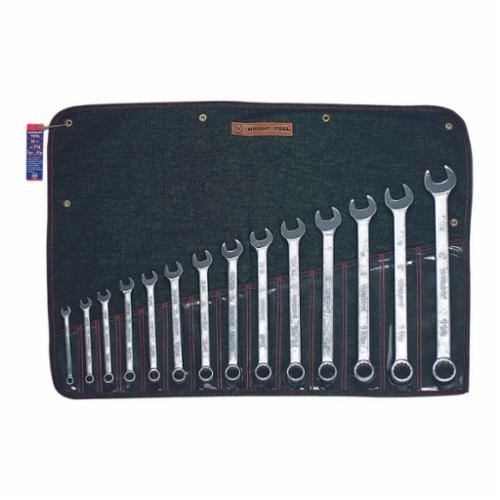 WRIGHTGrip™ 952 Magnetic Ratcheting Combination Wrench Set, 15 Pieces, 7 to 22 mm, Full Polished