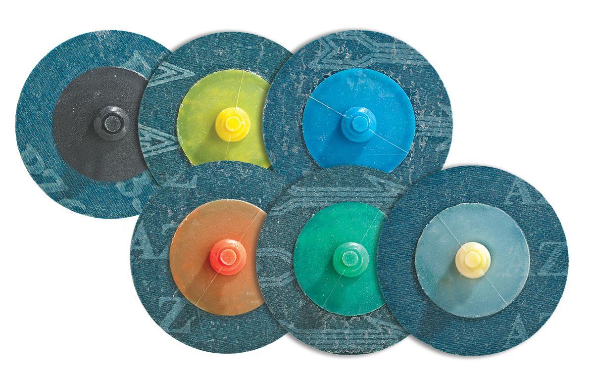 Walter Surface Technologies TWIST&trade; 04D208 Sanding Disc, 2 in Dia Disc, 80 Grit, Zirconia Alumina Abrasive, Type R Attachment