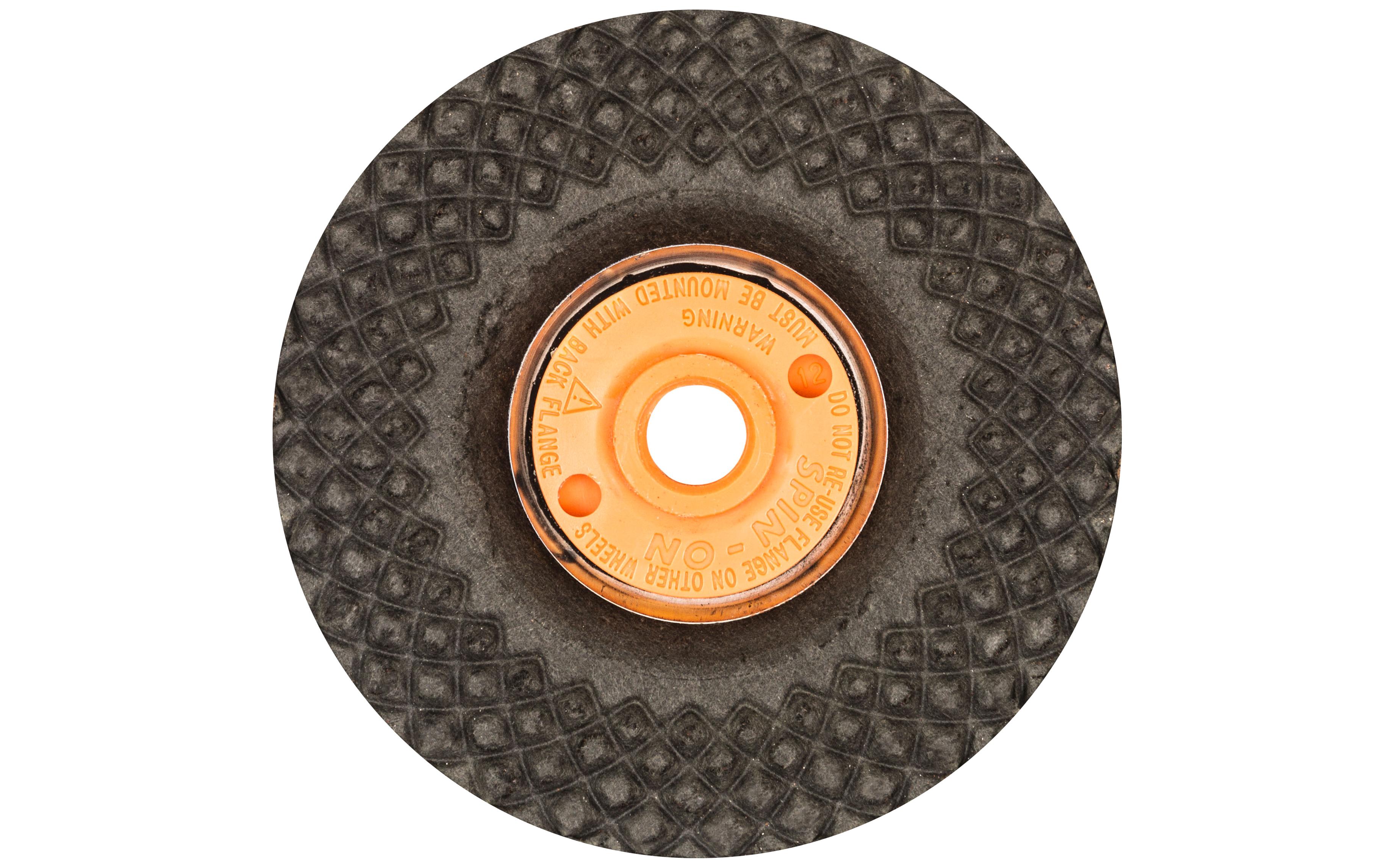Walter Surface Technologies 15L453 Premium Performance FLEXCUT Depressed Center Wheel, 4-1/2 in Dia x 1/8 in THK, 36 Grit, Aluminum Oxide Abrasive