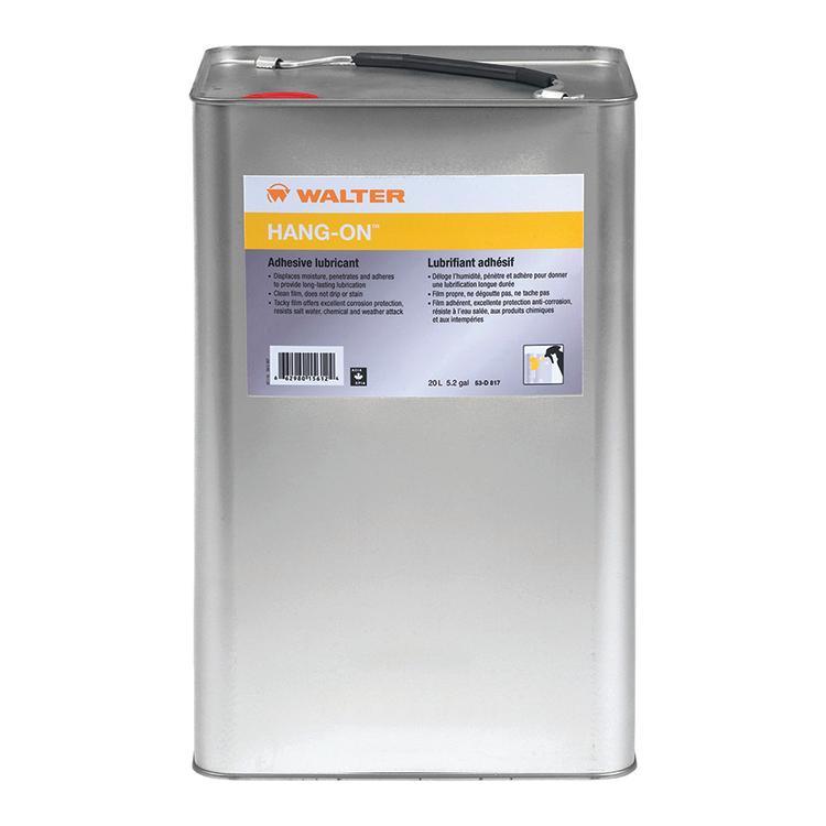 Walter Surface Technologies Bio-Circle&reg; 53D817 HANG-ON&trade; Adhesive Lubricant, 5.2 gal, Liquid Form, Light Yellow, 0.73 g/mL
