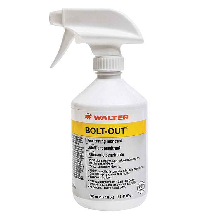 Walter Surface Technologies Bio-Circle&reg; 53D893 BOLT-OUT&trade; Penetrating Lubricant, 16.9 oz, Liquid, Black, 0.8 g/mL