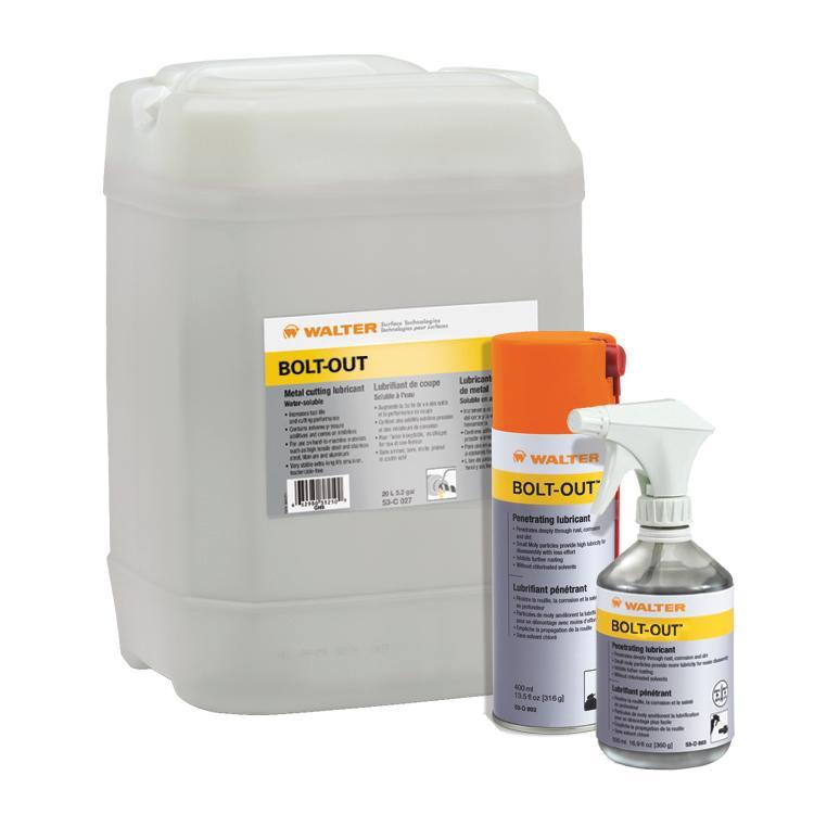 Walter Surface Technologies Bio-Circle&reg; 53D893 BOLT-OUT&trade; Penetrating Lubricant, 16.9 oz, Liquid, Black, 0.8 g/mL