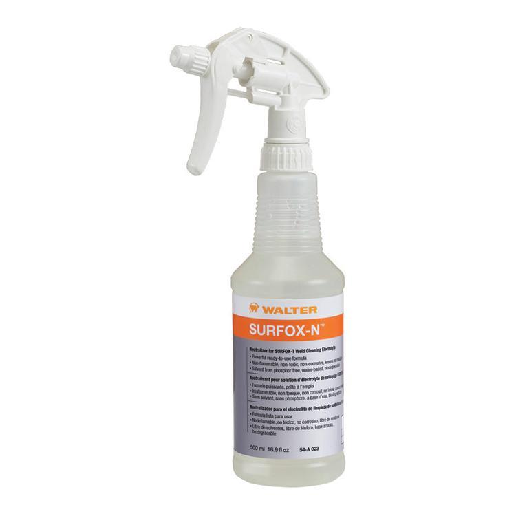 Walter Surface Technologies Bio-Circle&reg; 54A005 SURFOX-T&trade; Heavy Duty Weld Cleaning Solution, Composition: Phosphoric Acid, Liquid Form, 51 oz Bottle, Clear