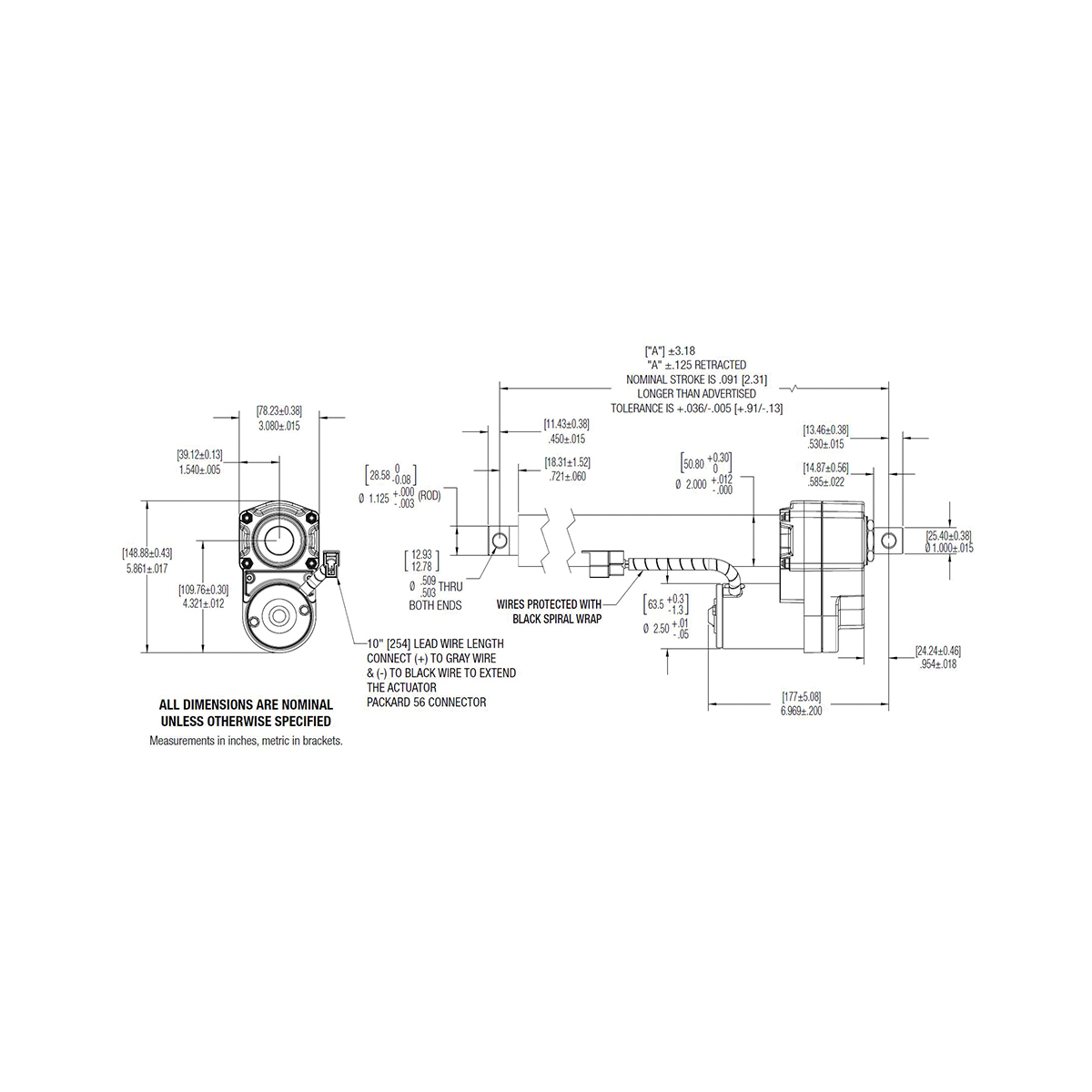 Warner Linear® K2EP1.0G10-115V-BR-08