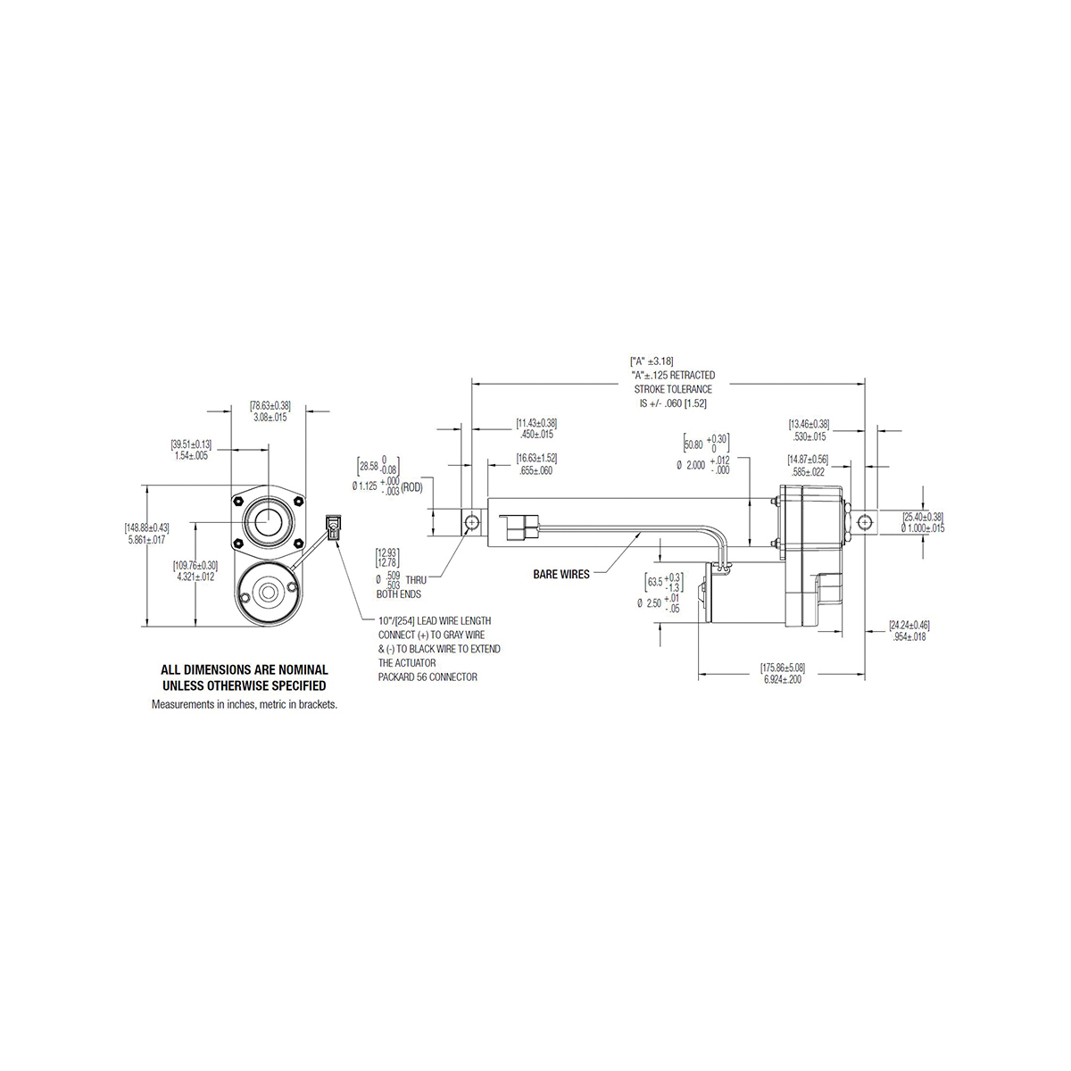 Warner Linear&reg; K2VLG10-12V-BR-04-R90