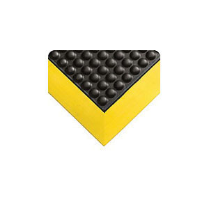 Wearwell&reg; ErgoDeck&reg; 560.78x18x18BK-CS10 Drainage Anti-Fatigue Mat, 1-1/2 ft L x 1-1/2 ft W x 7/8 in THK, PVC