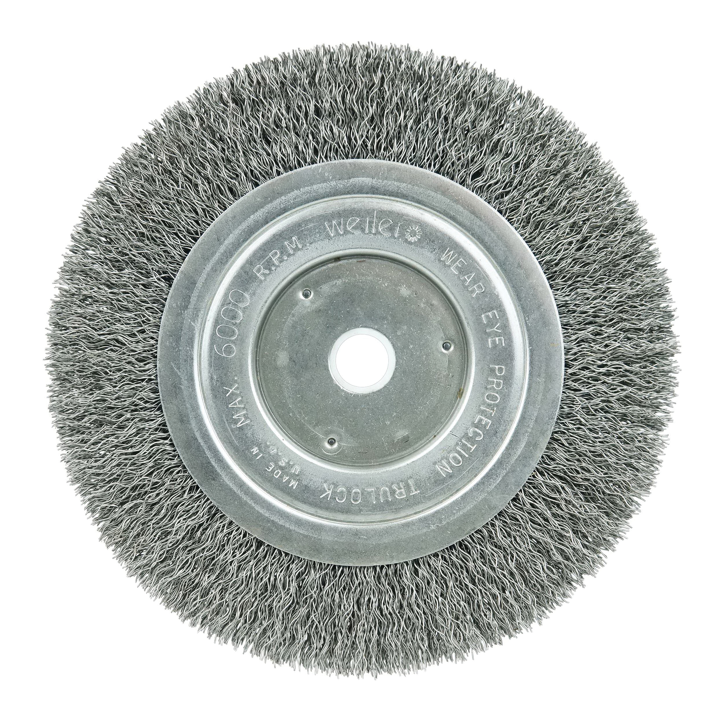 product Scotch-Brite™ Roloc™ Bristle Disc, RD-ZB, 120, TR, White, 2 in x 5/8 in, Tapered, 10/Carton, 40 ea/Case