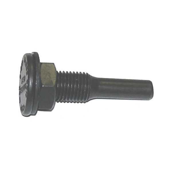 Nylox&reg; 07701 Flow Through Drive Arbor, 7/8 in Arbor Hole, 3/4 in Dia Shank, 2-1/2 in L Shaft, For Use With 6 in Tufted Nylox Disc Brush