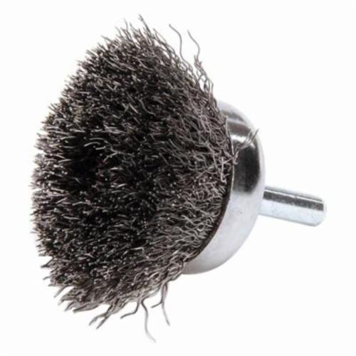 Anchor&reg; 6KC25 Cup Brush, 6 in Dia Brush, 5/8-11 Arbor Hole, 0.025 in Dia Filament/Wire, Knot, Carbon Steel Fill