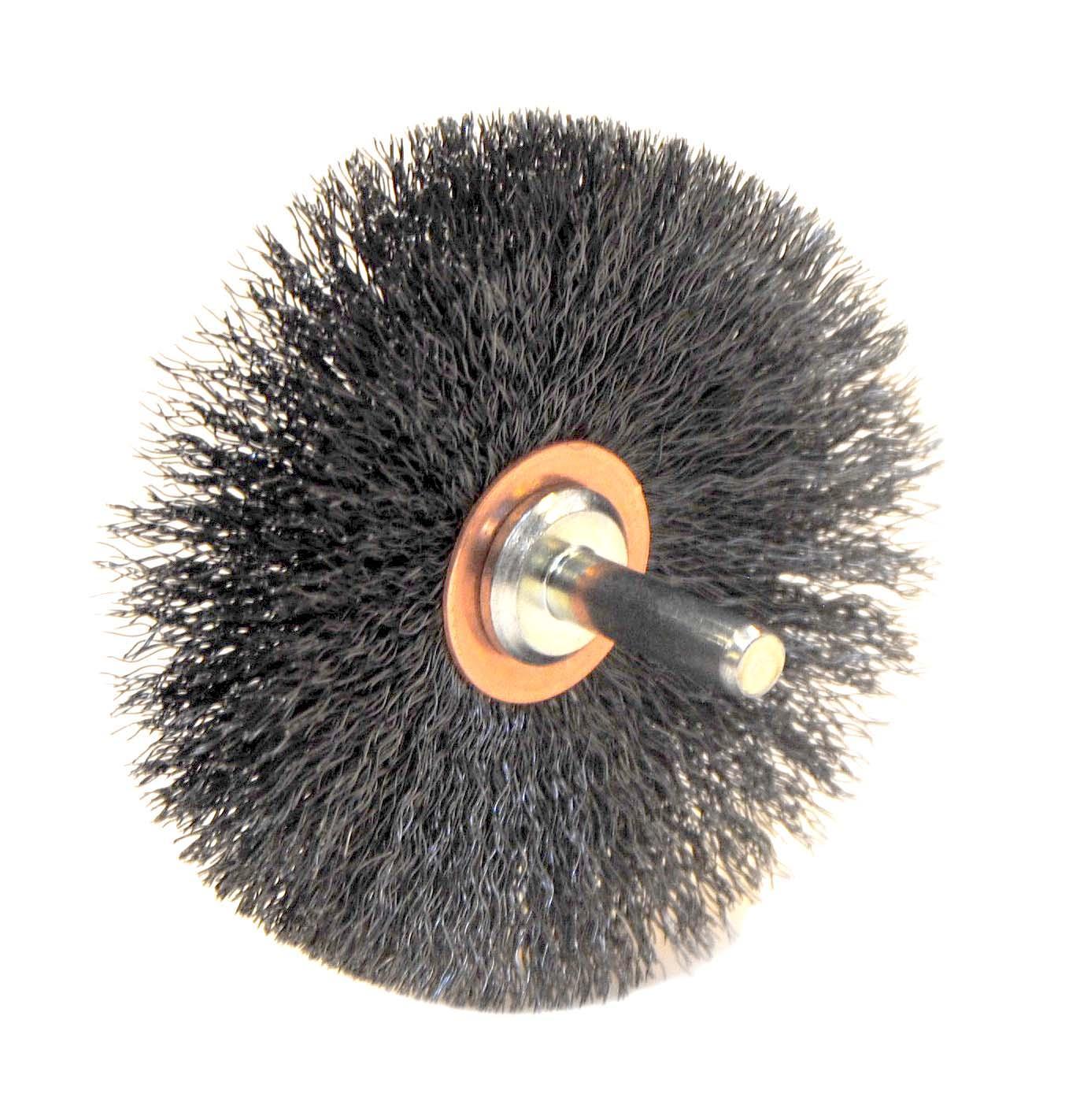 Milwaukee® 48-52-5030 Wheel Brush, 4 in Dia Brush, 0.023 in Dia Full Cable Twist Knot Filament/Wire, 5/8-11 Arbor Hole
