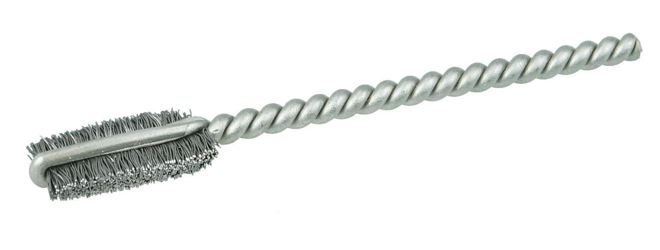 Weiler&reg; 21249 Industrial Grade Performance Line Maintenance Tube Brush, 1/8 in Dia x 1 in L, 6 in OAL, 0.003 in Dia Filament/Wire, Stainless Steel Fill