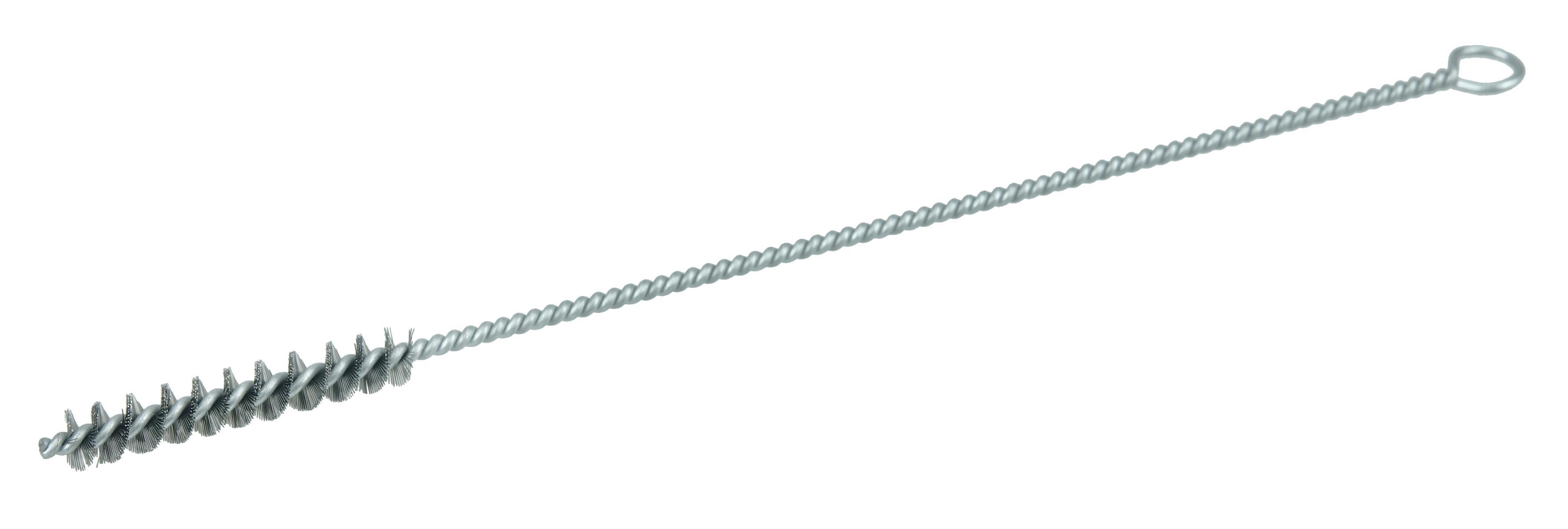 Osborn 0005109300 Crimped Wire Internal Tube Brush, 3/4 in Dia x 2-1/2 in L, 5 in OAL, 0.01 in Dia Filament/Wire, Stainless Steel Fill