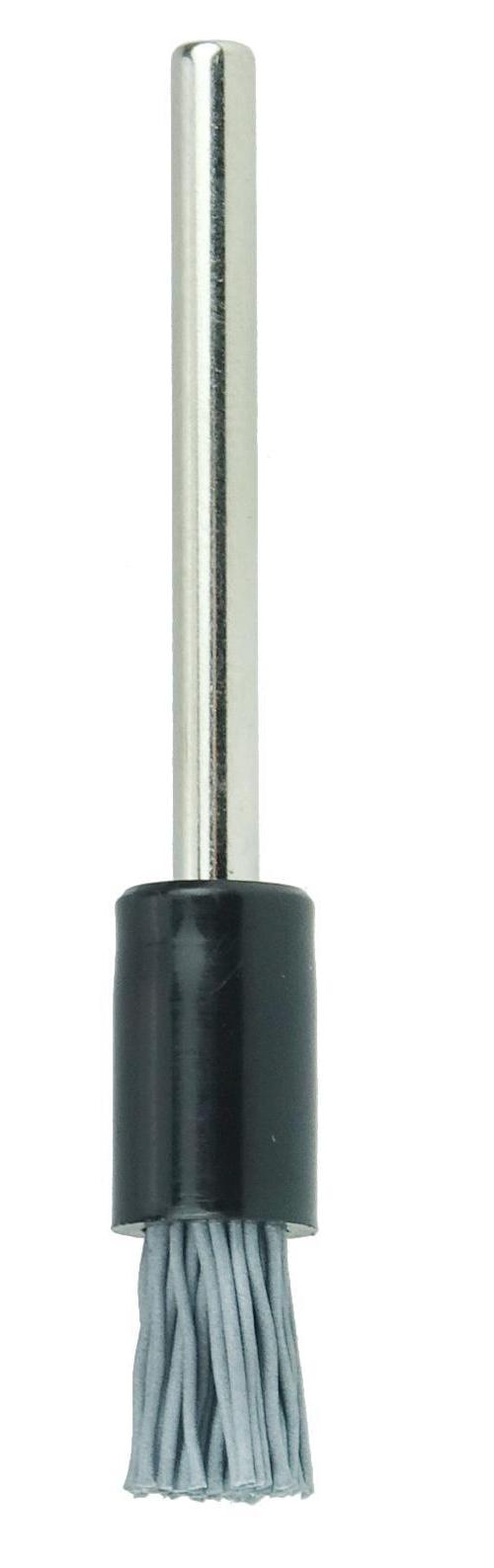 Weiler&reg; 26114 Miniature End Brush, 5/16 in Dia Brush, Crimped, 0.005 in Dia Filament/Wire, Stainless Steel Fill, 9/16 in L Trim