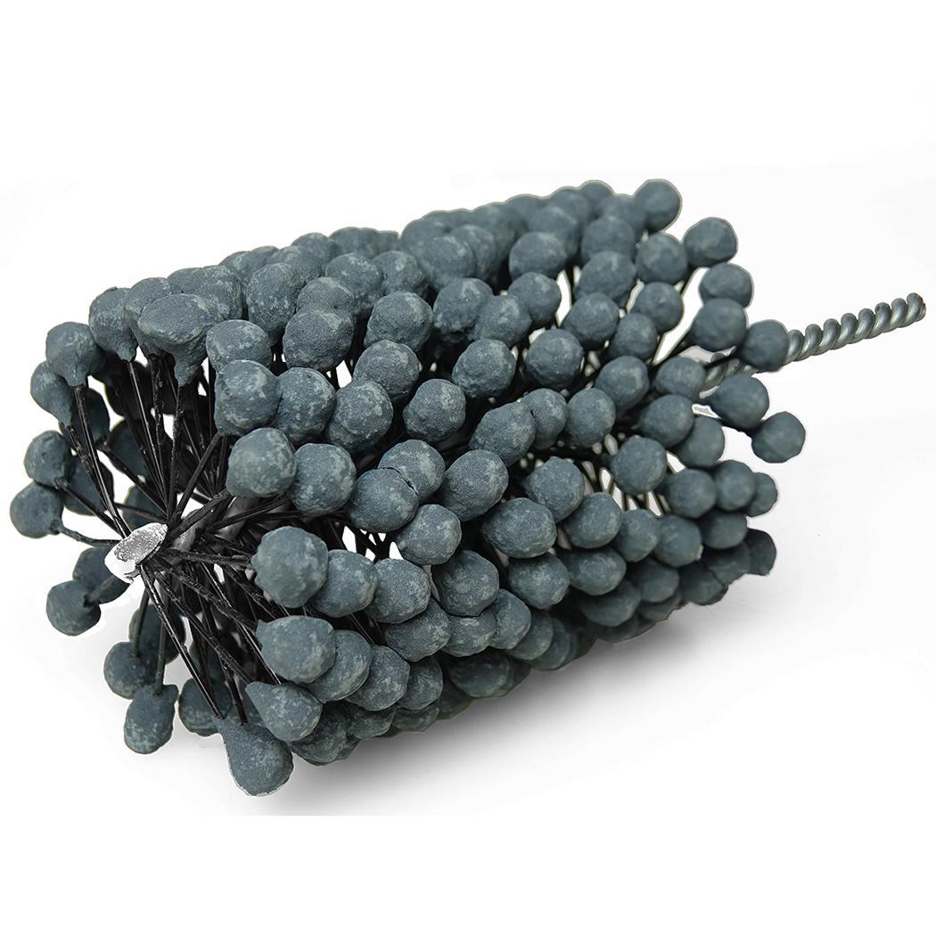 CrossFlex 34277 Flexible Cylinder Heavy Duty Large Diameter Honing Brush, 4 in Dia Bore, 6-1/2 in L Abrasive, 13-1/2 in OAL, 320 Grit, Extra Fine Grade