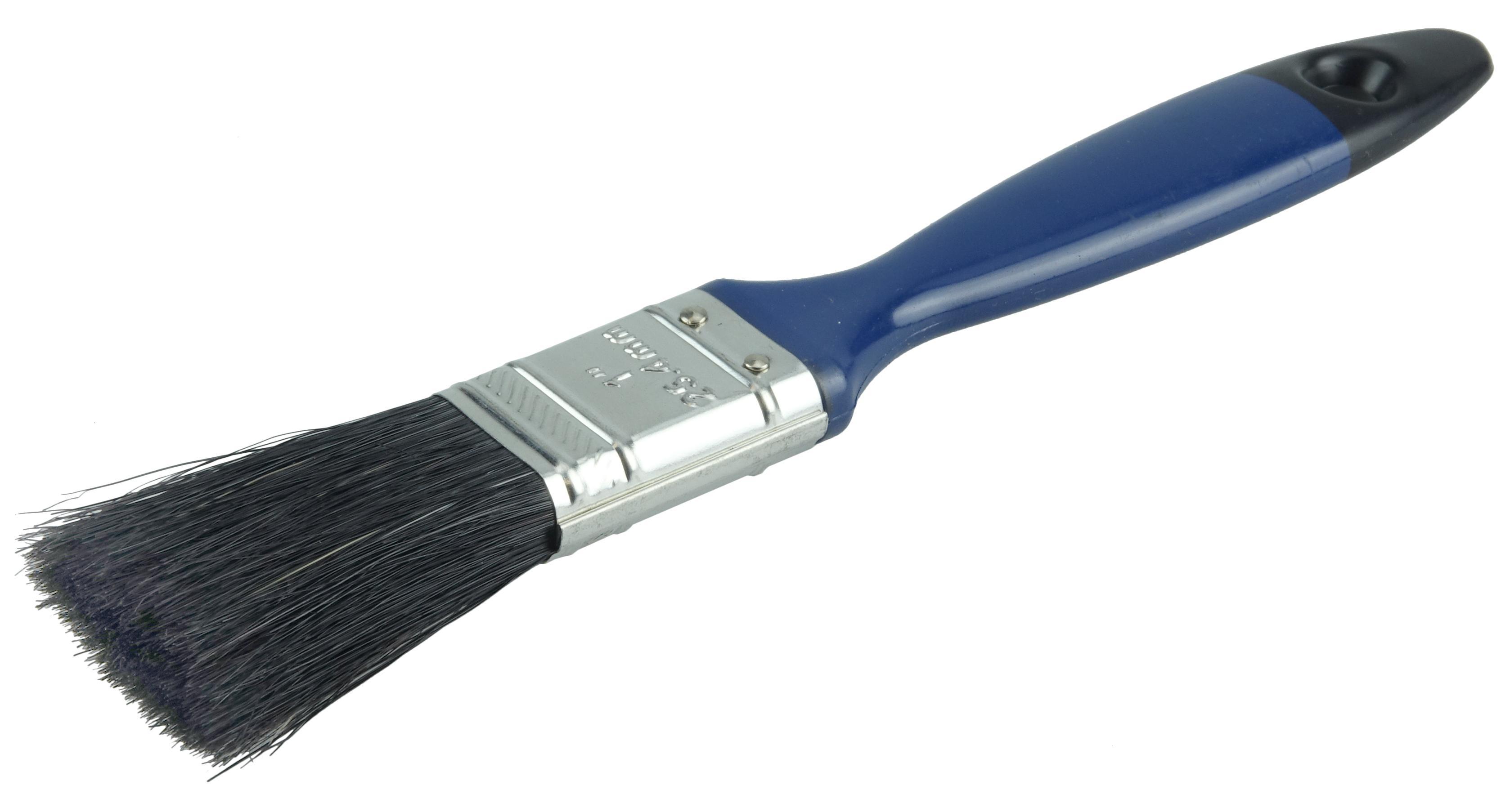 product Weiler® 40020 Chisel Trim Sash Brush, #8 China Bristle Brush, Foam Handle, Oil Based Paints