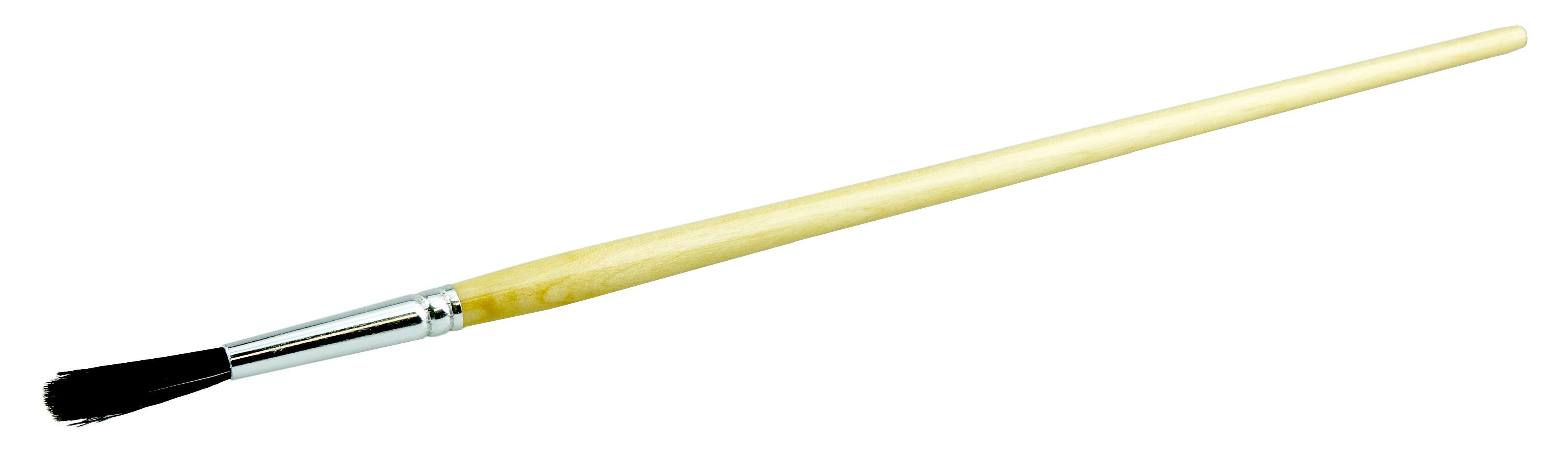 Osborn 0007010200 Chiseled Edge Artist Brush, 12-5/8 in OAL, 3/4 in Bristle Brush, Lacquered Walnut Wood Handle, Oil, Water Based