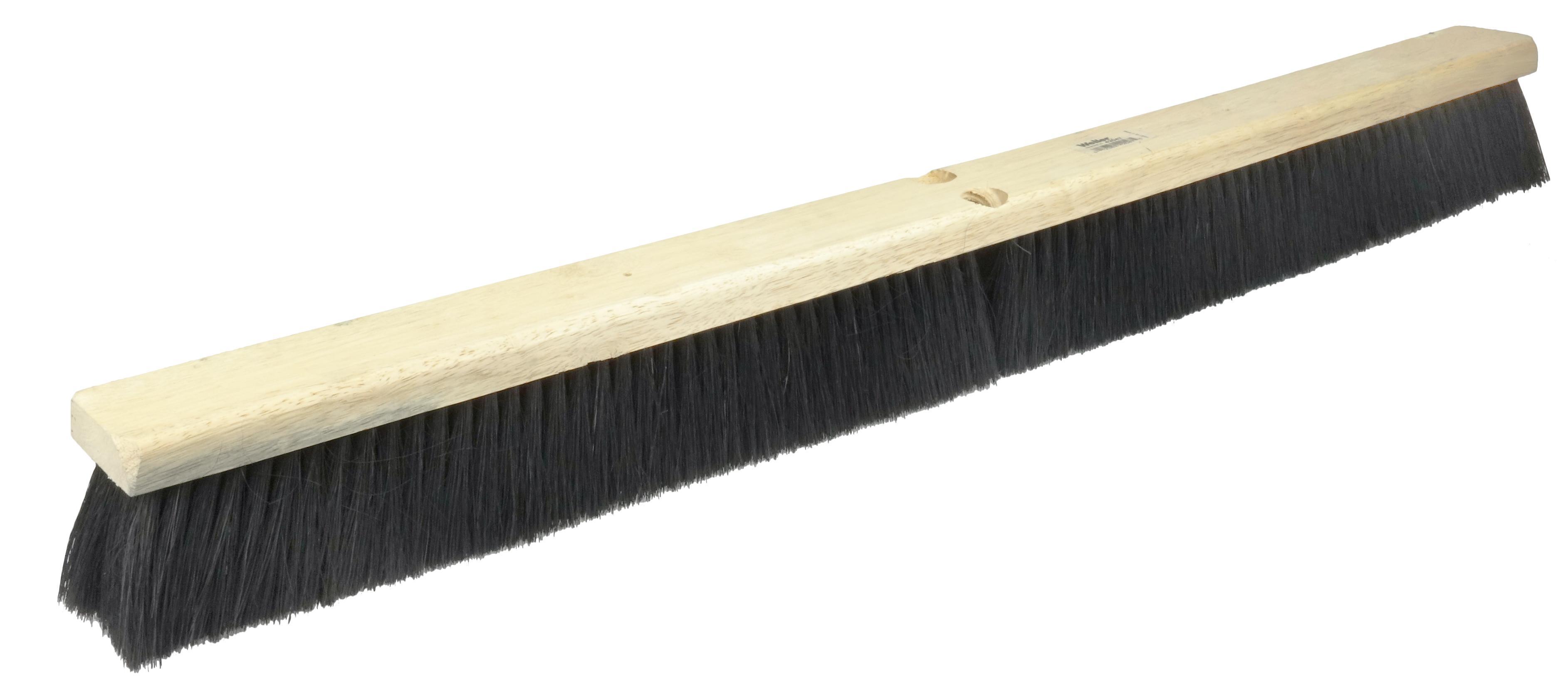 Vortec Pro® 25239 Threaded Tip Push Broom, 24 in OAL, 3-1/4 in L Trim, Maroon Polypropylene Bristle