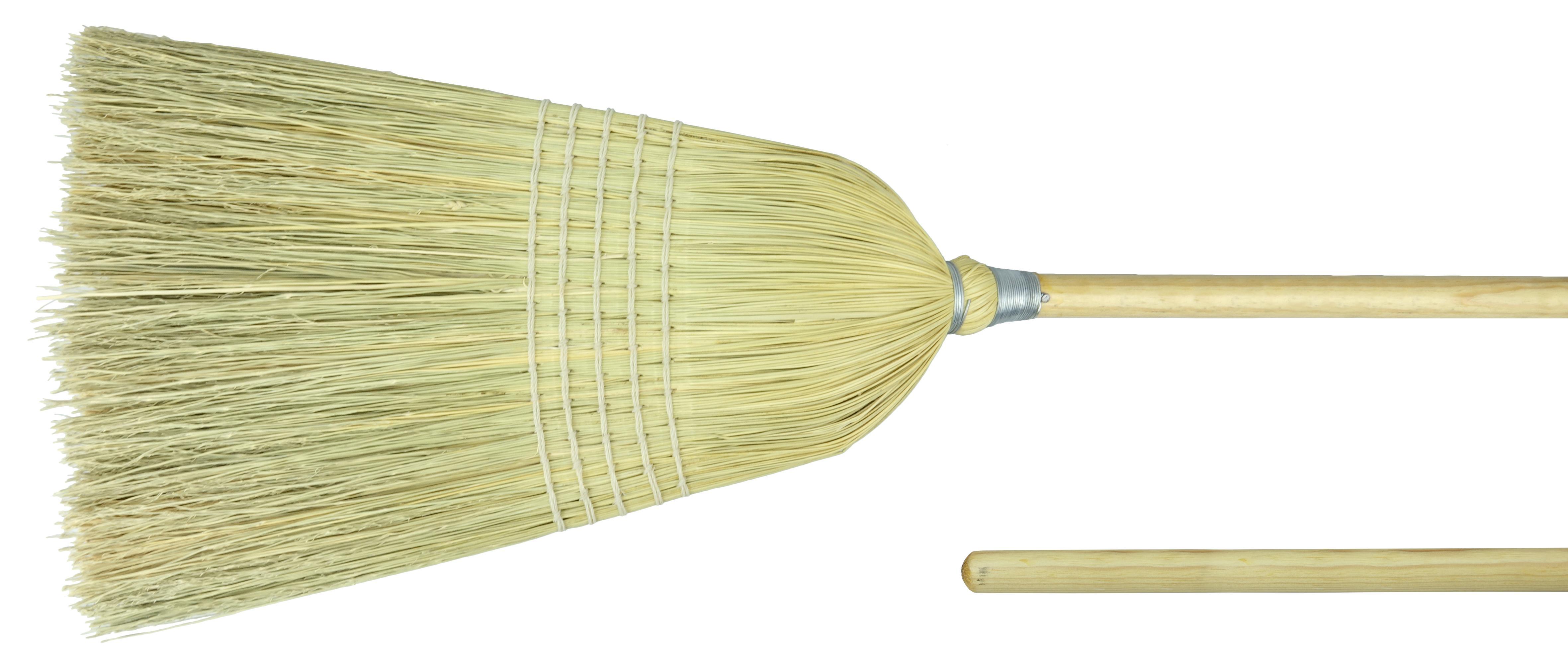 product Magnolia Brush 463 Flagged Large Angle Broom, Plastic Bristle, Angled Sweep Face, 12 in W, 6-3/4 in L Trim, Metal Handle, 55 in OAL