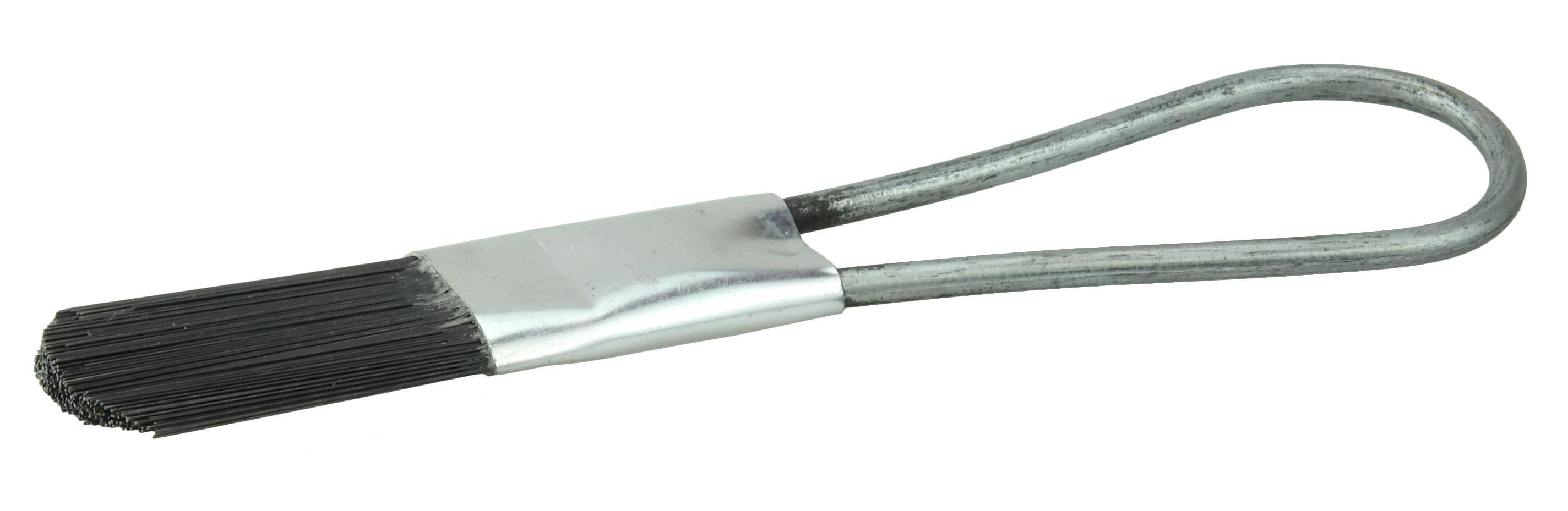 Osborn 0008300800 Economy Scratch Brush, 5-1/4 in L x 1-1/16 in W Brush, 10 in OAL, 1-1/8 in L Stainless Steel Trim