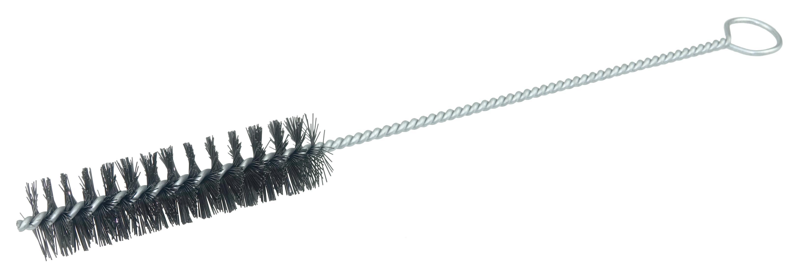 Weiler® 44110 Maintenance Tube Brush, 1/4 in Dia x 2 in L, 6-1/4 in OAL, 0.005 in Dia Filament/Wire, Nylon Fill