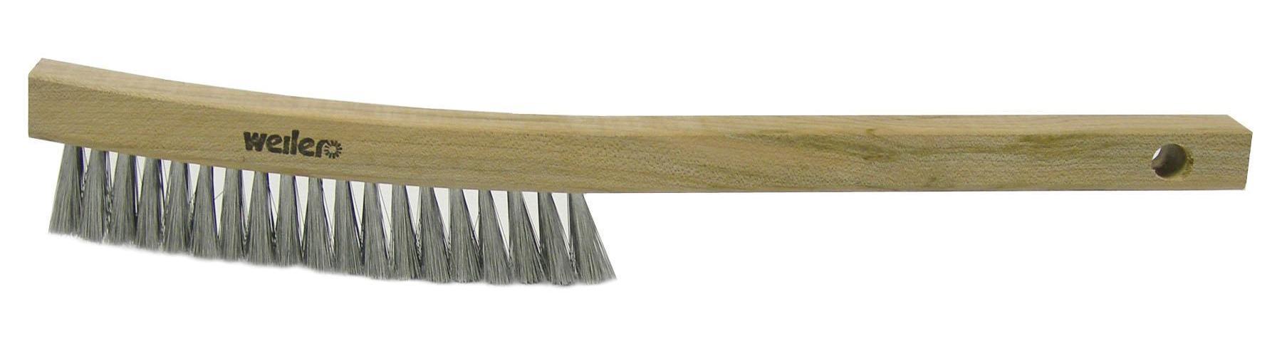 Osborn 0005403300 Scratch Brush, 5-1/4 in L Brush, 5/8 in W Block, 10 in OAL, 1-1/8 in L Steel Trim